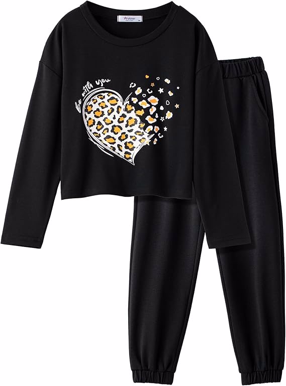 Girls Tie Dye Outfits Sweatsuits Set Cute Pullover Hoodies Sweatshirts Jogger Sweatpants Outfit
