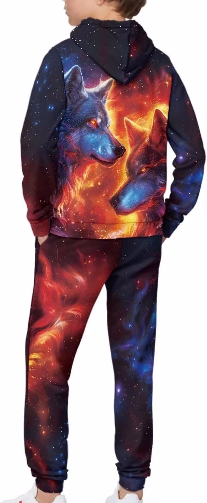 Kids Hoodie Sweatshirt and Jogger Sweatpants 2 Pieces Set Boys Girls Tracksuits Activewear - view 2