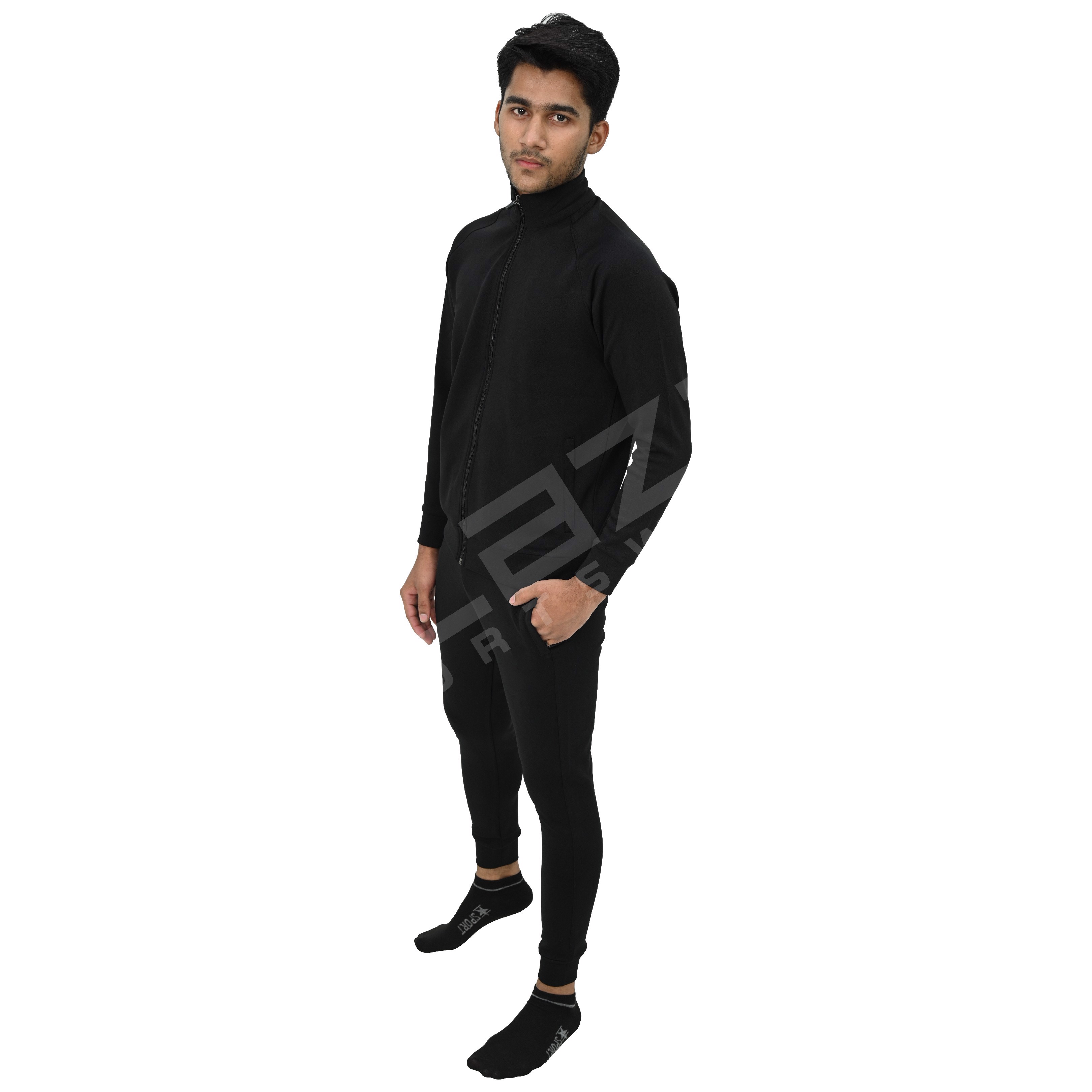 New Men Tracksuits Hooded Solid Color tracksuit and Autumn Winter Pullover Joggers Trousers50 - view 11