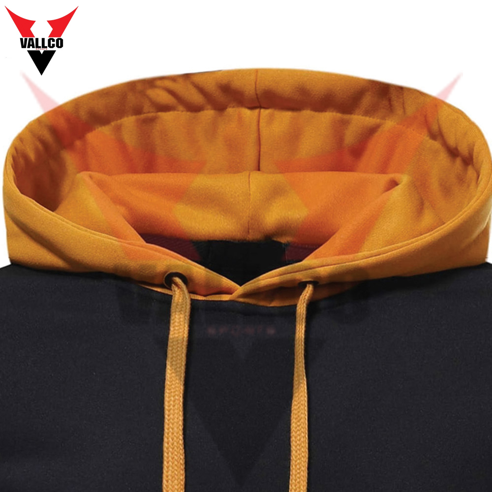 Plus Size Good Selling Cotton Fleece Material Highest Quality Causal Adult Wear Black Golden Hoodies - view 4