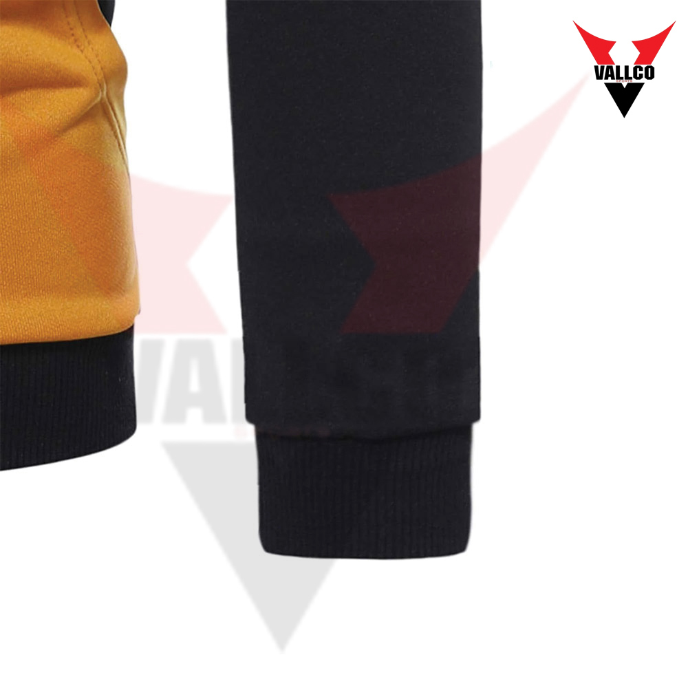 Plus Size Good Selling Cotton Fleece Material Highest Quality Causal Adult Wear Black Golden Hoodies - view 6