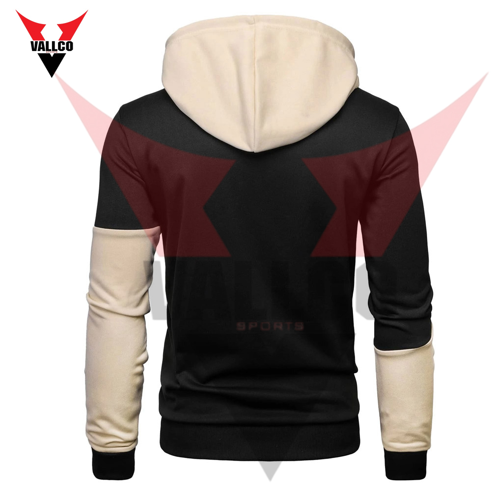 2 Tone Color Wholesale Customized Lightweight Unique Design Men's Winter Thickened Fleece Hoodies - view 3