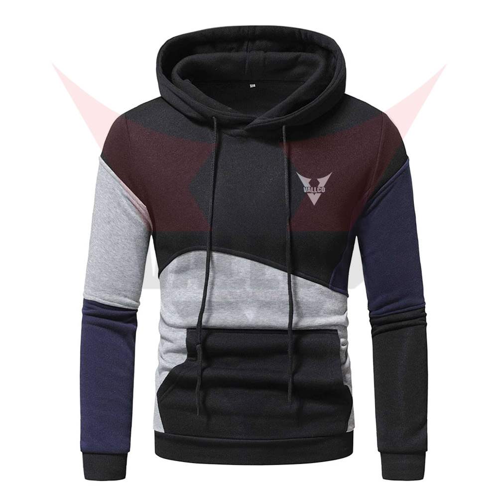 Pullover Casual Street Outdoor Knitted Plain Dyed Sweatshirt Fabric Support Plus Size Hoodies