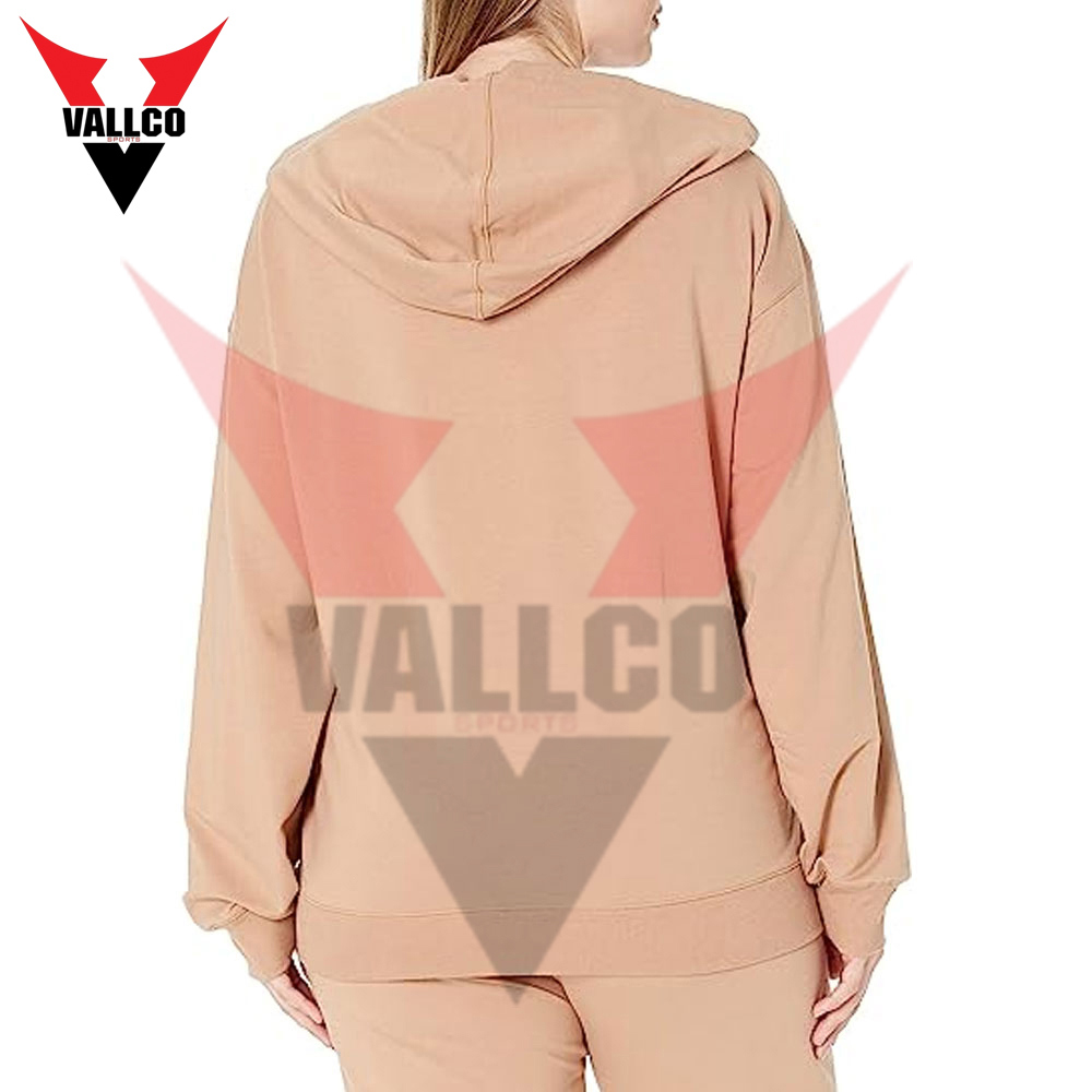 Wholesale Rate Plus Size Women's Hoodies Full Zip Up Customized Logo Print Hoodies For Women - view 6