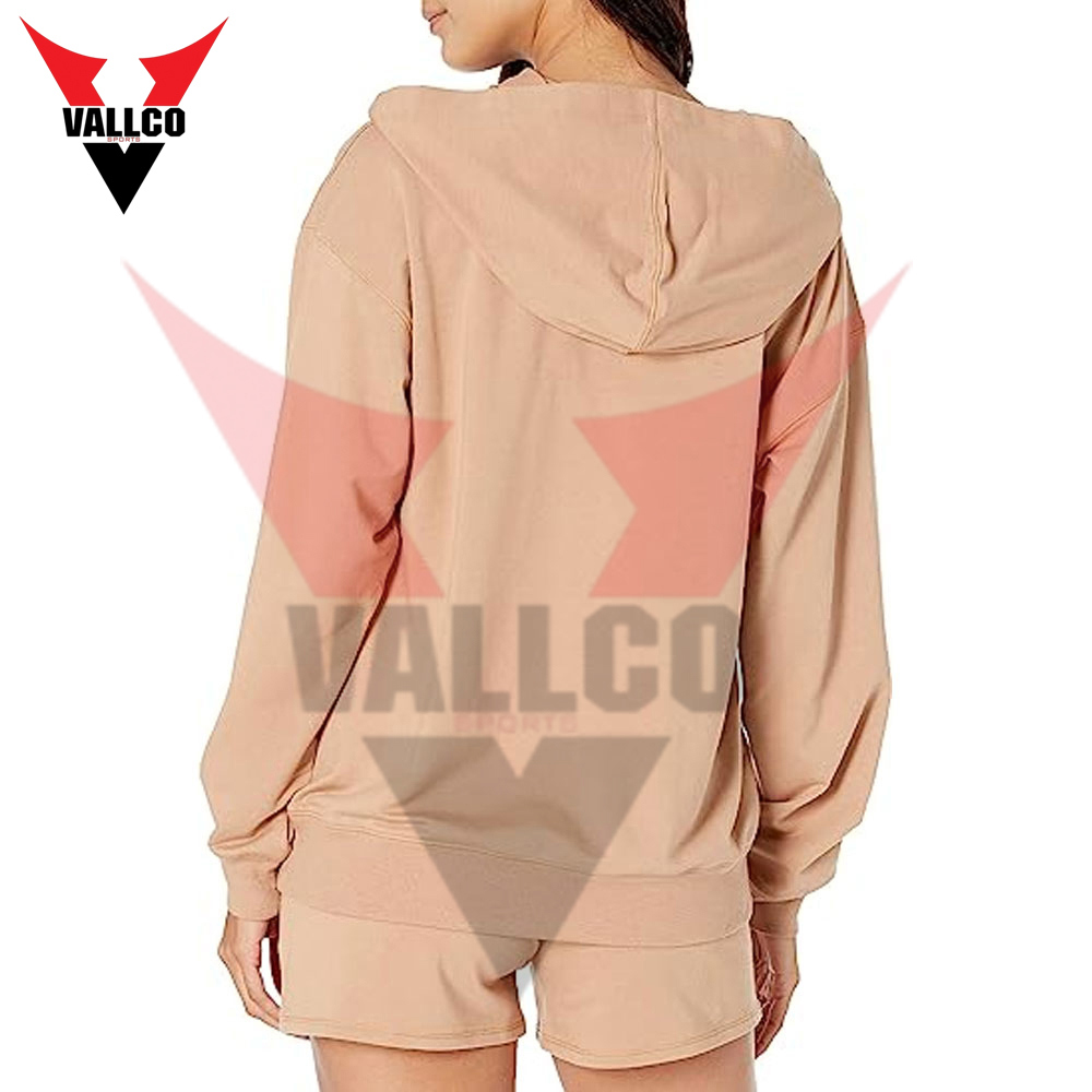 Wholesale Rate Plus Size Women's Hoodies Full Zip Up Customized Logo Print Hoodies For Women - view 12