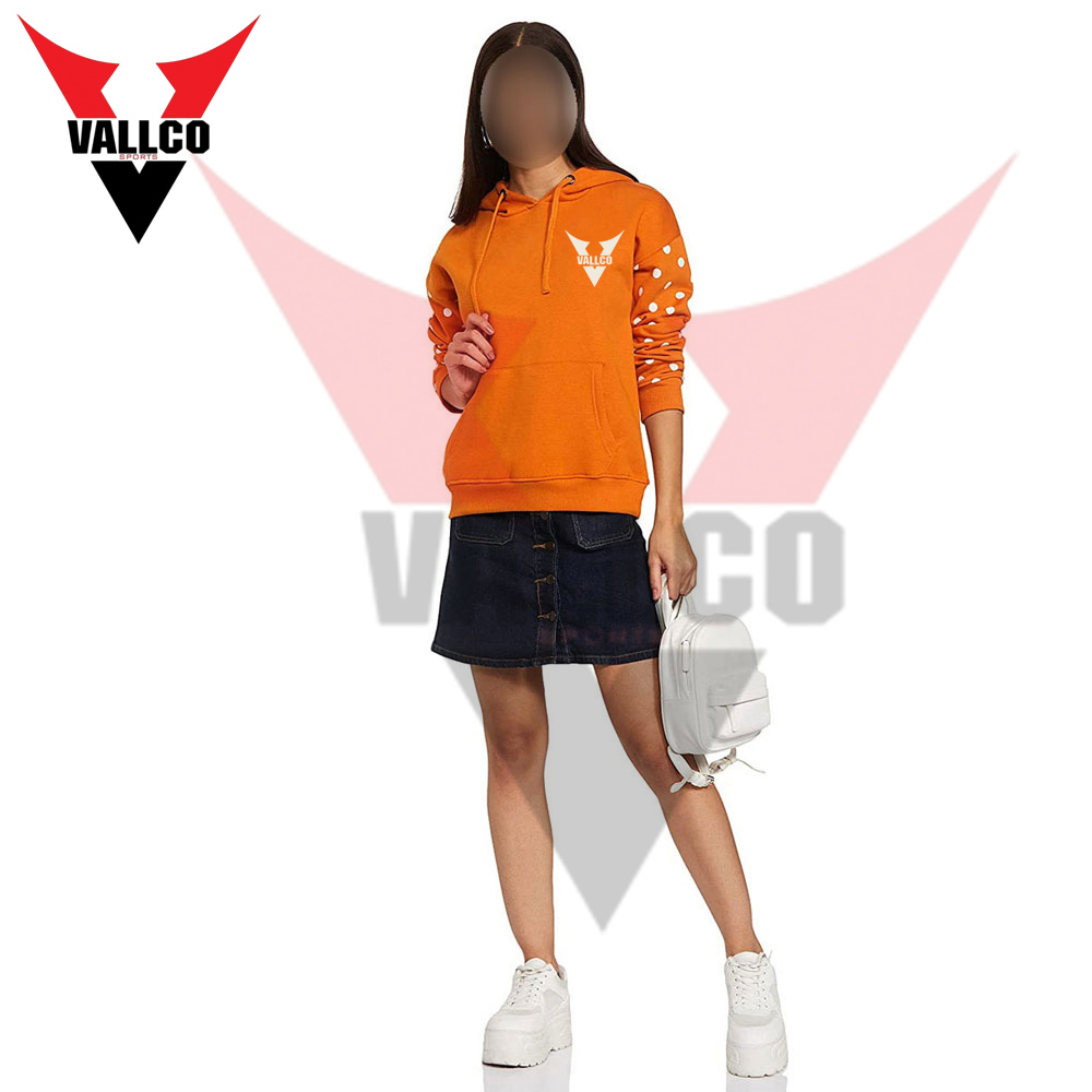 Orange Color Good Seller Make Your Own New Arrival OEM Service Women Hoodies - view 12