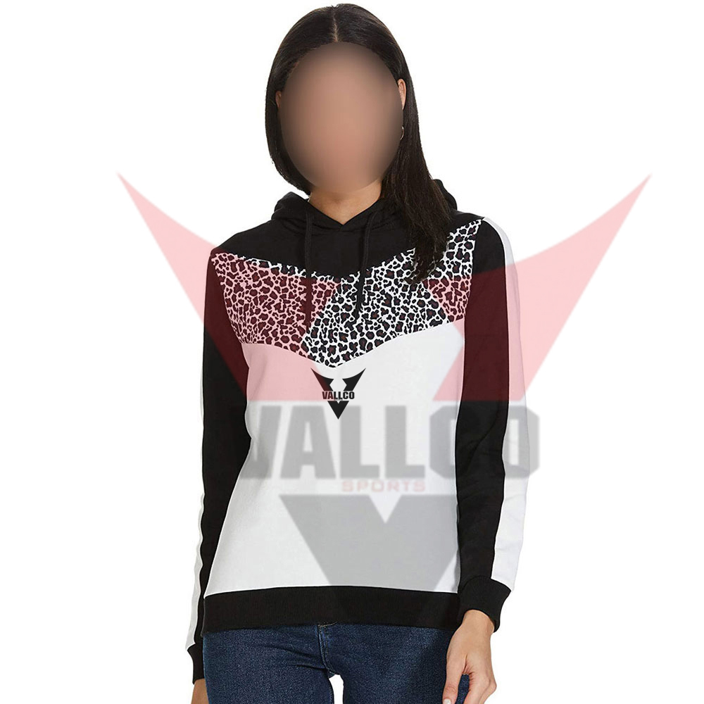 Black White Color Good Quality Make Your Own Hand Made Comfortable Women Hoodies