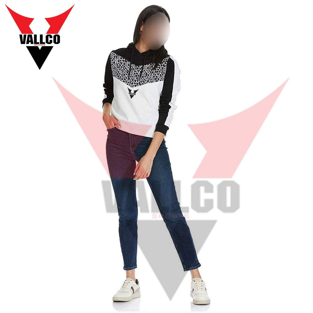 Black White Color Good Quality Make Your Own Hand Made Comfortable Women Hoodies - view 2