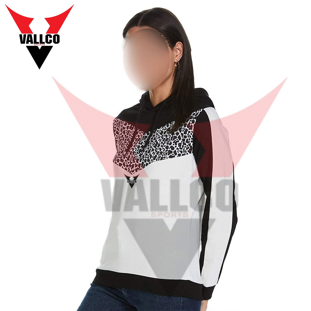 Black White Color Good Quality Make Your Own Hand Made Comfortable Women Hoodies - view 7