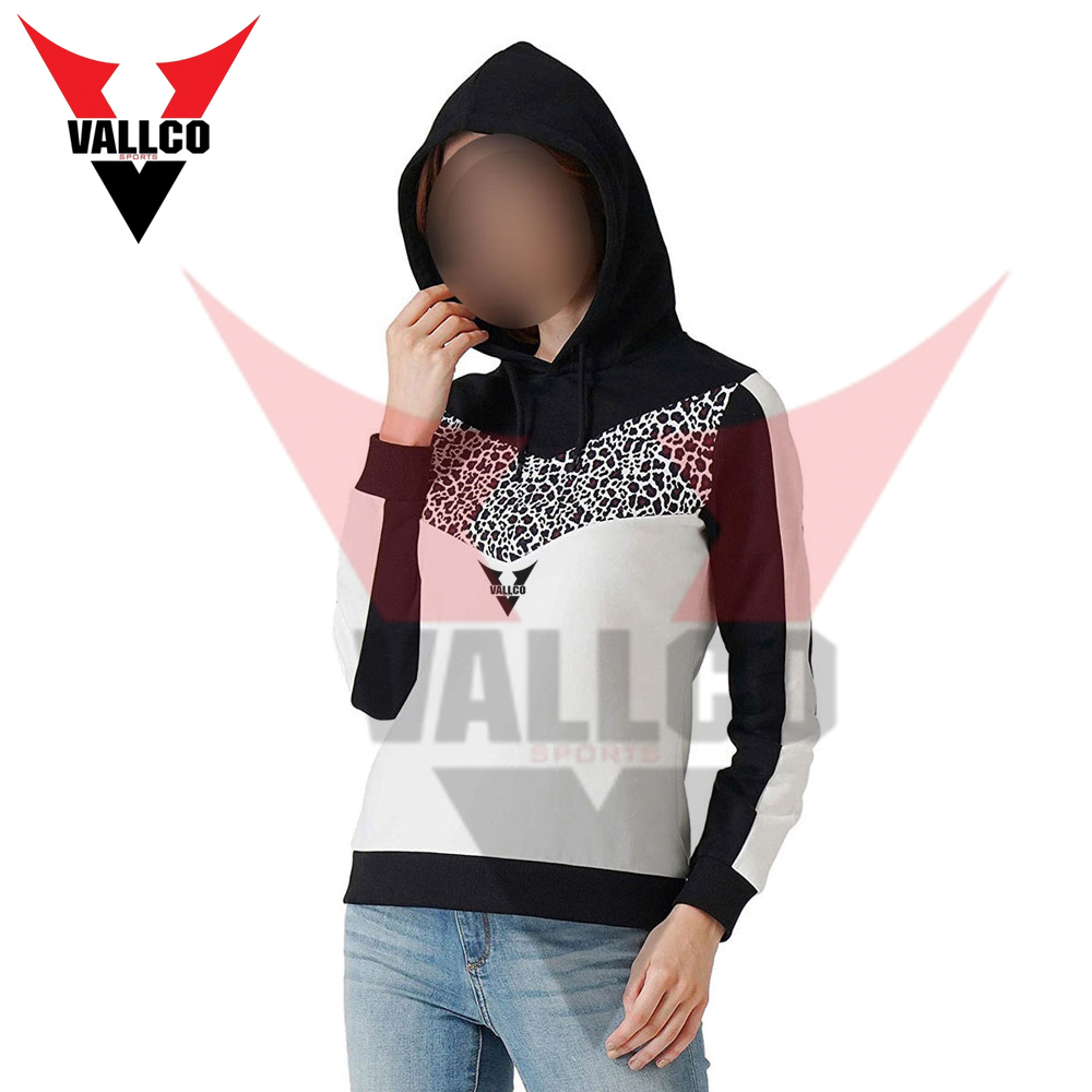 Black White Color Good Quality Make Your Own Hand Made Comfortable Women Hoodies - view 14
