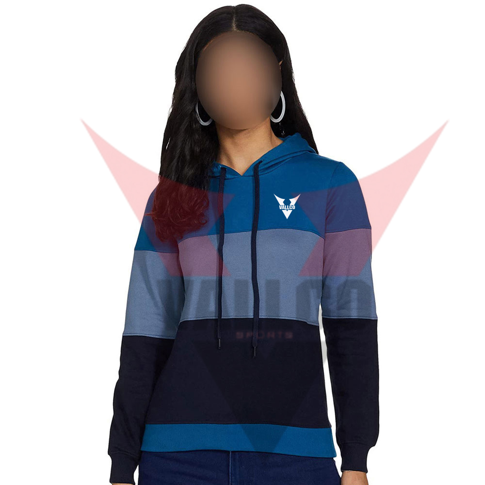 Blue Black Color Good Quality Make Your New Arrival Women Street Wear Hoodies - view 10