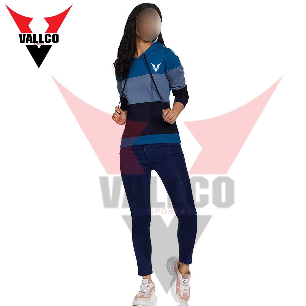 Blue Black Color Good Quality Make Your New Arrival Women Street Wear Hoodies - view 12