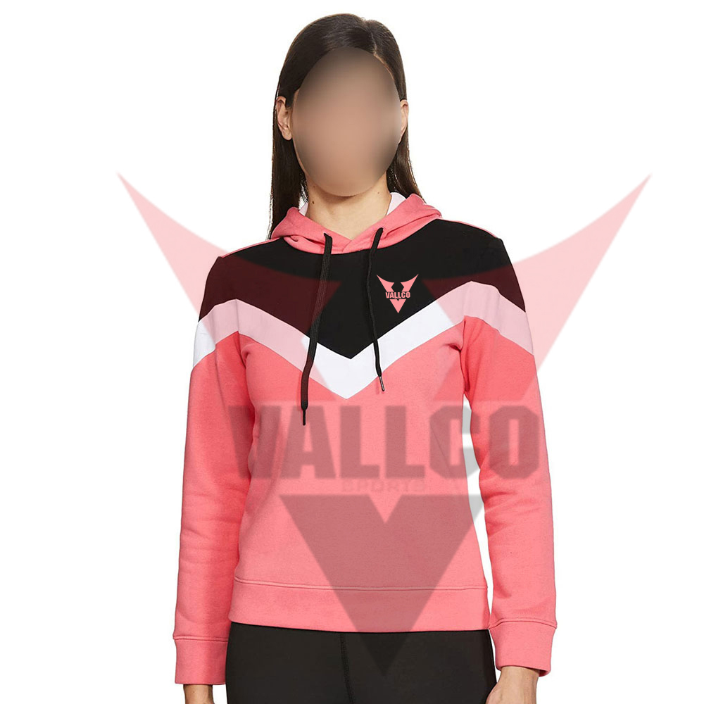 Customized Contrast Color Highest Quality Make Your Own Newest Style Women Hoodies