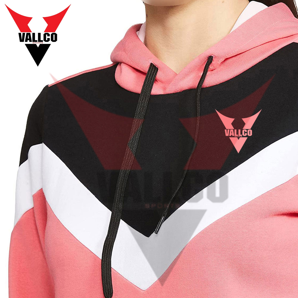 Customized Contrast Color Highest Quality Make Your Own Newest Style Women Hoodies - view 9