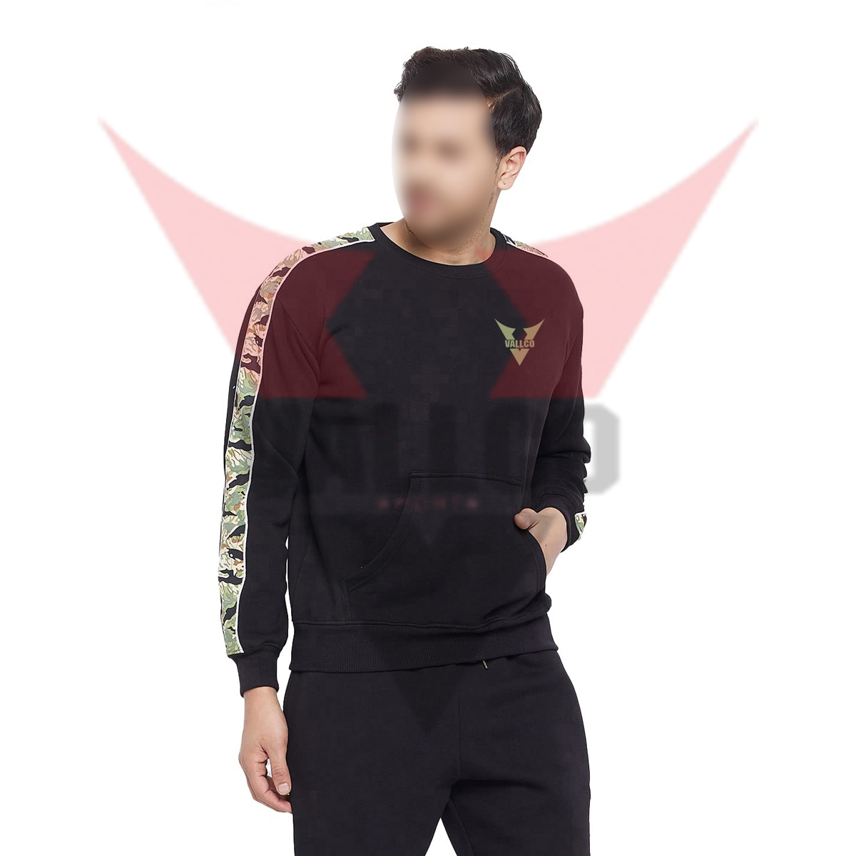 Crew Neck Customized Logo Print High Quality Causal Wear Premium Product Men Sweatshirts