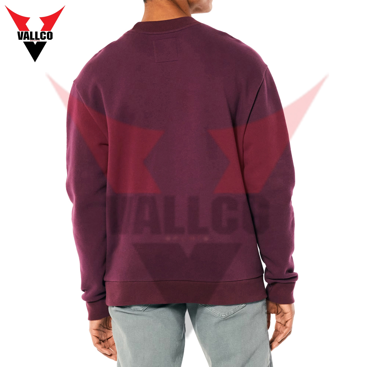 Plain Comfortable Own Logo High Quality Cotton Fleece Fabric Men Fashion Wear Sweatshirts  - view 5