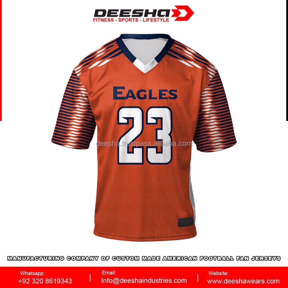 Custom Fan Football Jersey Eagles