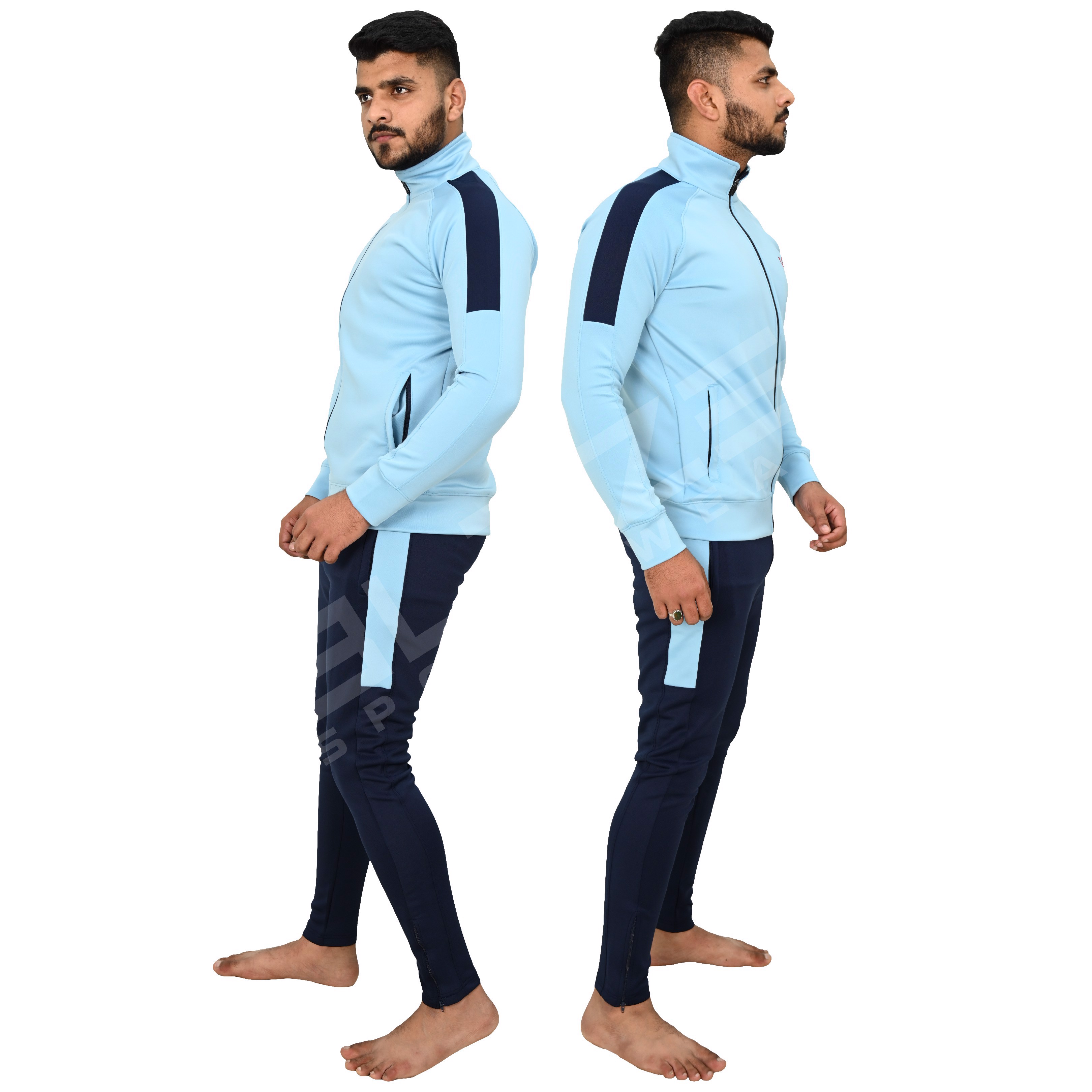 New Men Tracksuits Hooded Solid Color tracksuit and Autumn Winter Pullover Joggers Trousers - view 3