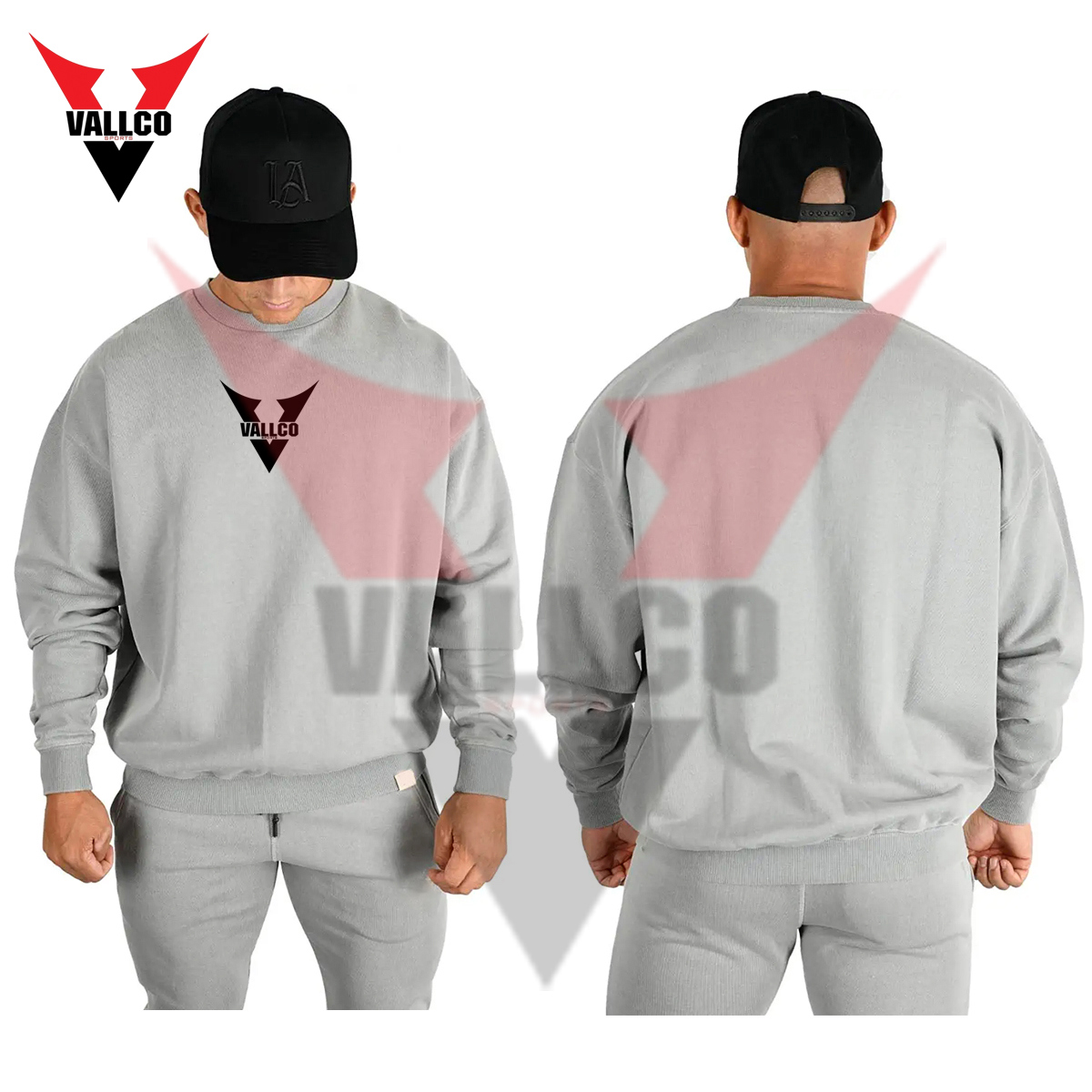 Men's Fashionable Sport Sweatshirts Your Own Logo Design Fleece Fabric Pullover Sweatshirts - view 4