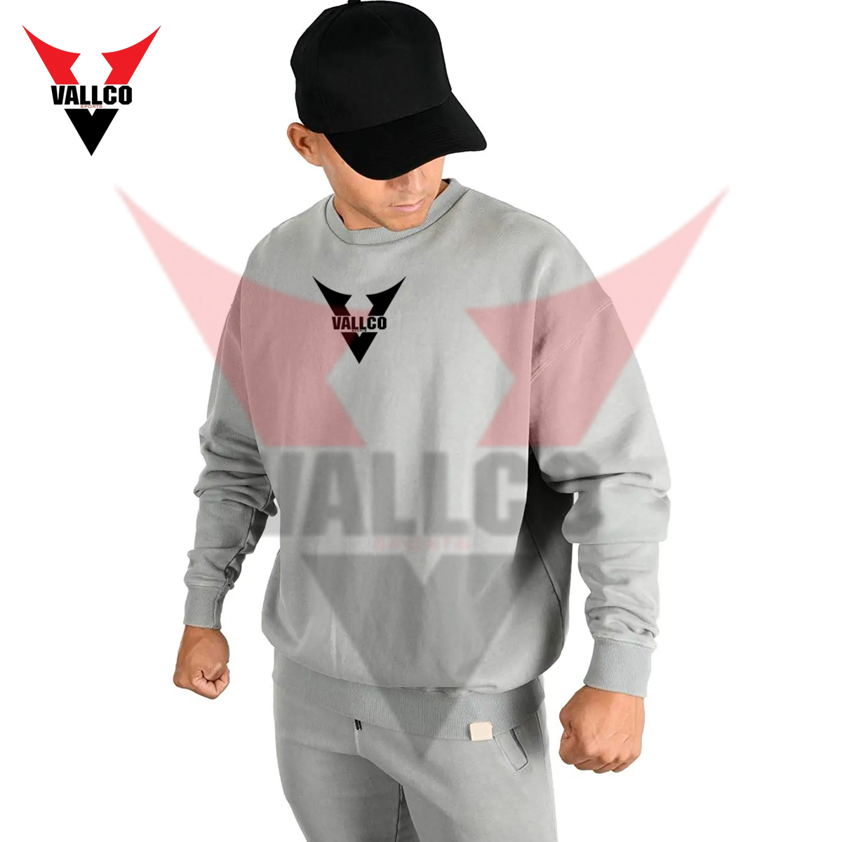Men's Fashionable Sport Sweatshirts Your Own Logo Design Fleece Fabric Pullover Sweatshirts - view 8