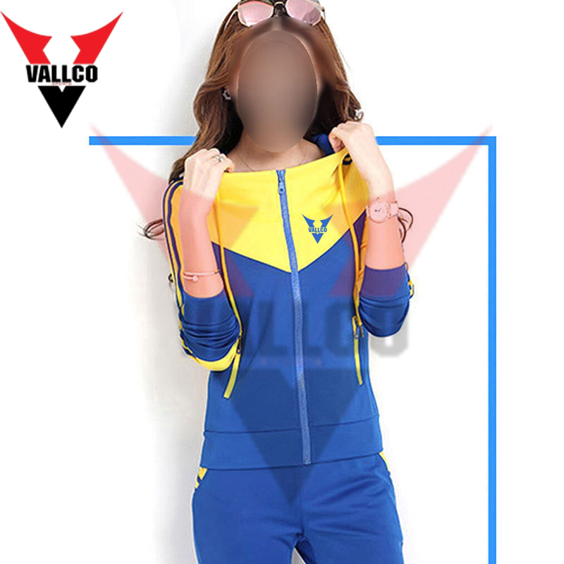 With Hood Blue Yellow High Quality 2 Piece Tracksuit Sets In Reasonable Price Women Tracksuit - view 4