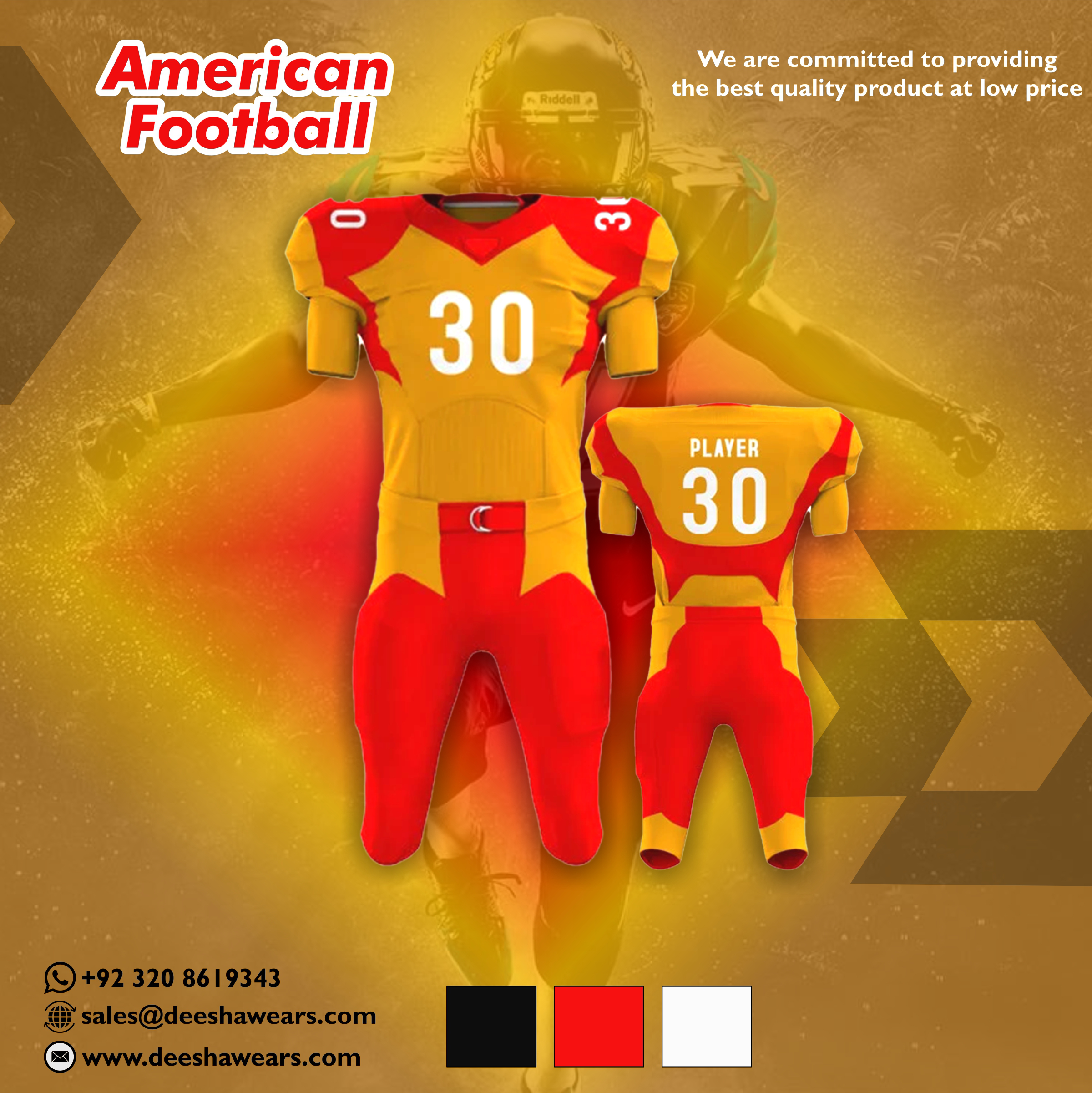 Custom Men's Flag Football Jersey Spartans - view 5