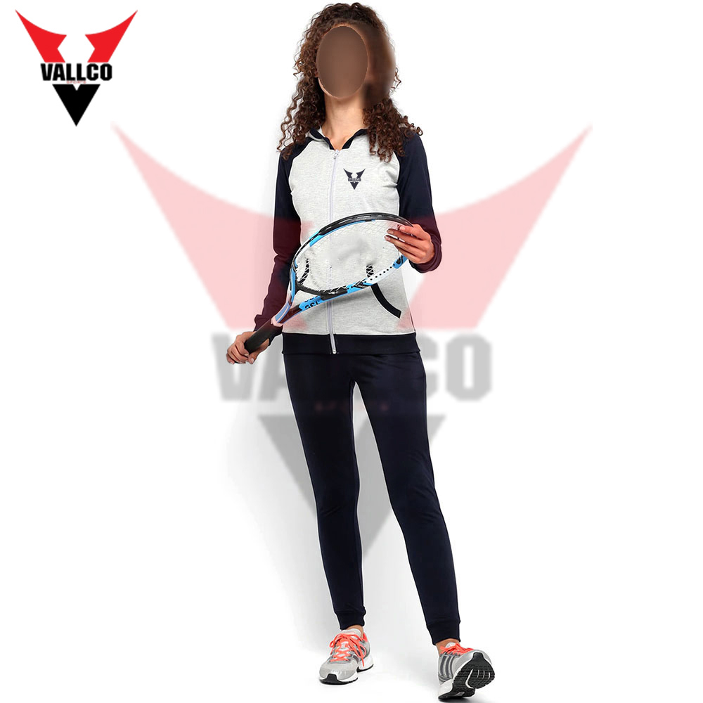 Best Product Customized Made Wholesale Rate Black White With Hood Women Tracksuit - view 4
