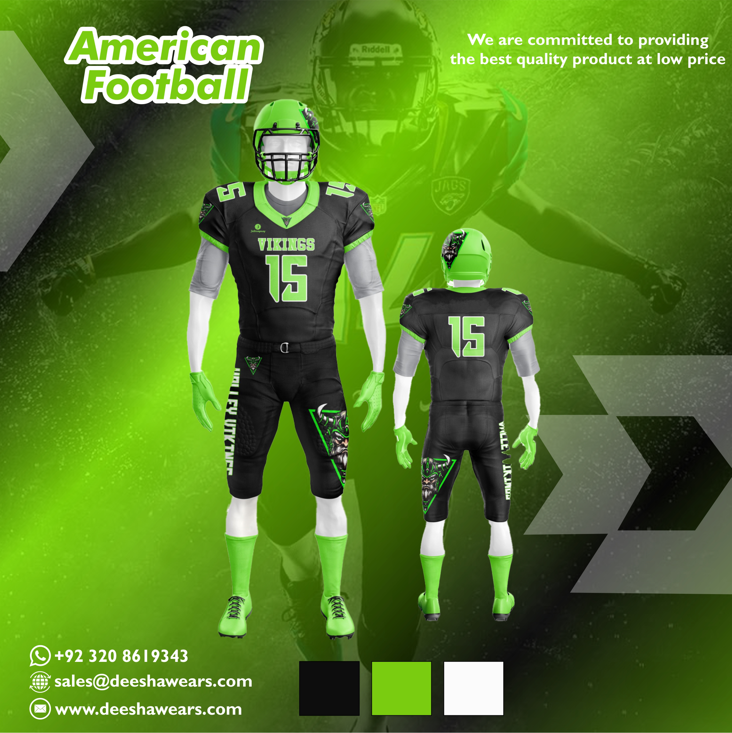 Custom Men's Flag Football Jersey Spartans - view 6