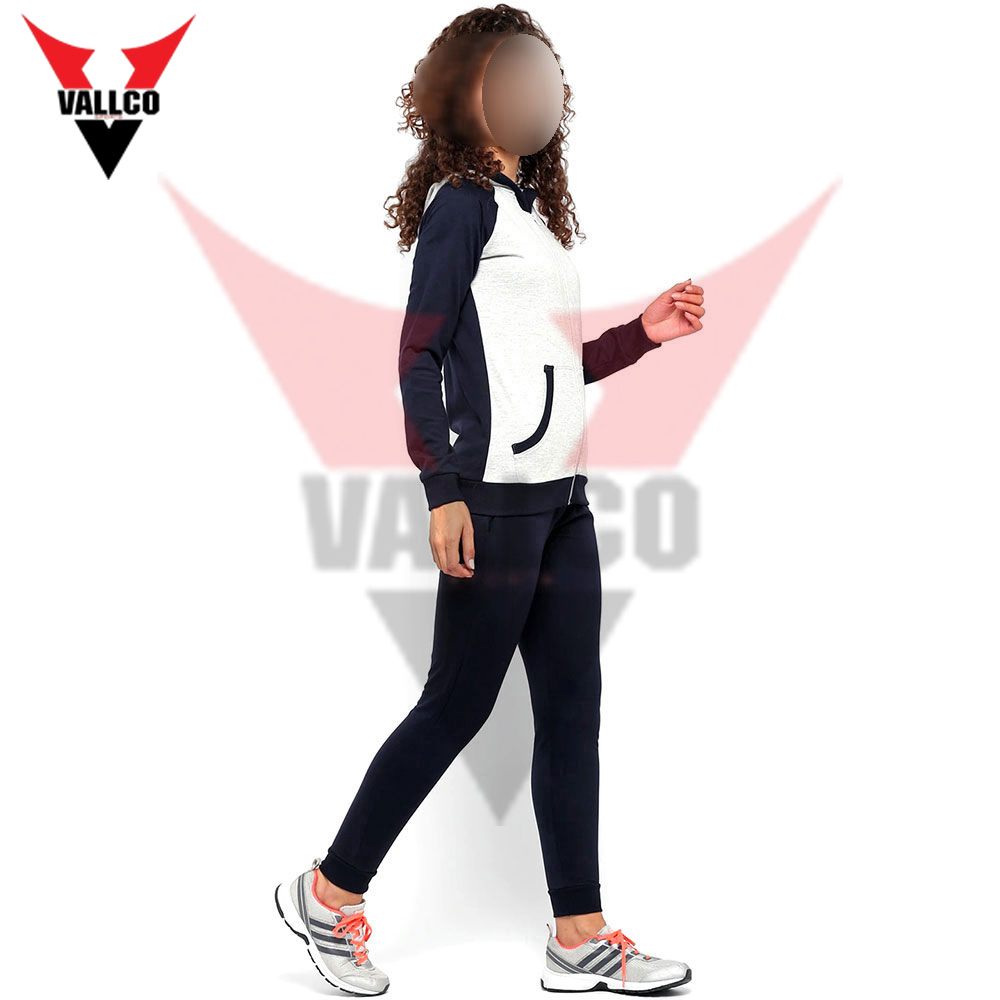 Best Product Customized Made Wholesale Rate Black White With Hood Women Tracksuit - view 9
