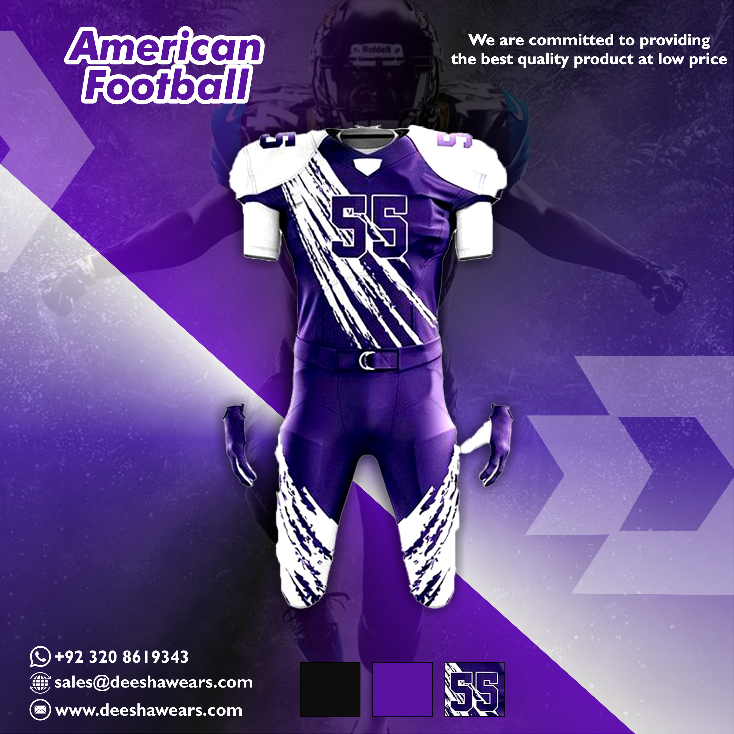 Custom Men's Flag Football Jersey Spartans - view 7