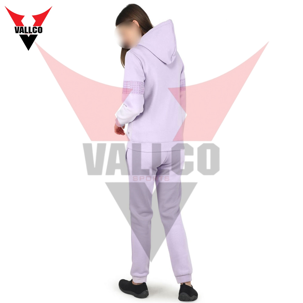 With Hood Zipper Two Piece Tracksuit Set In Different Color Best Material Women Tracksuits Sets - view 2