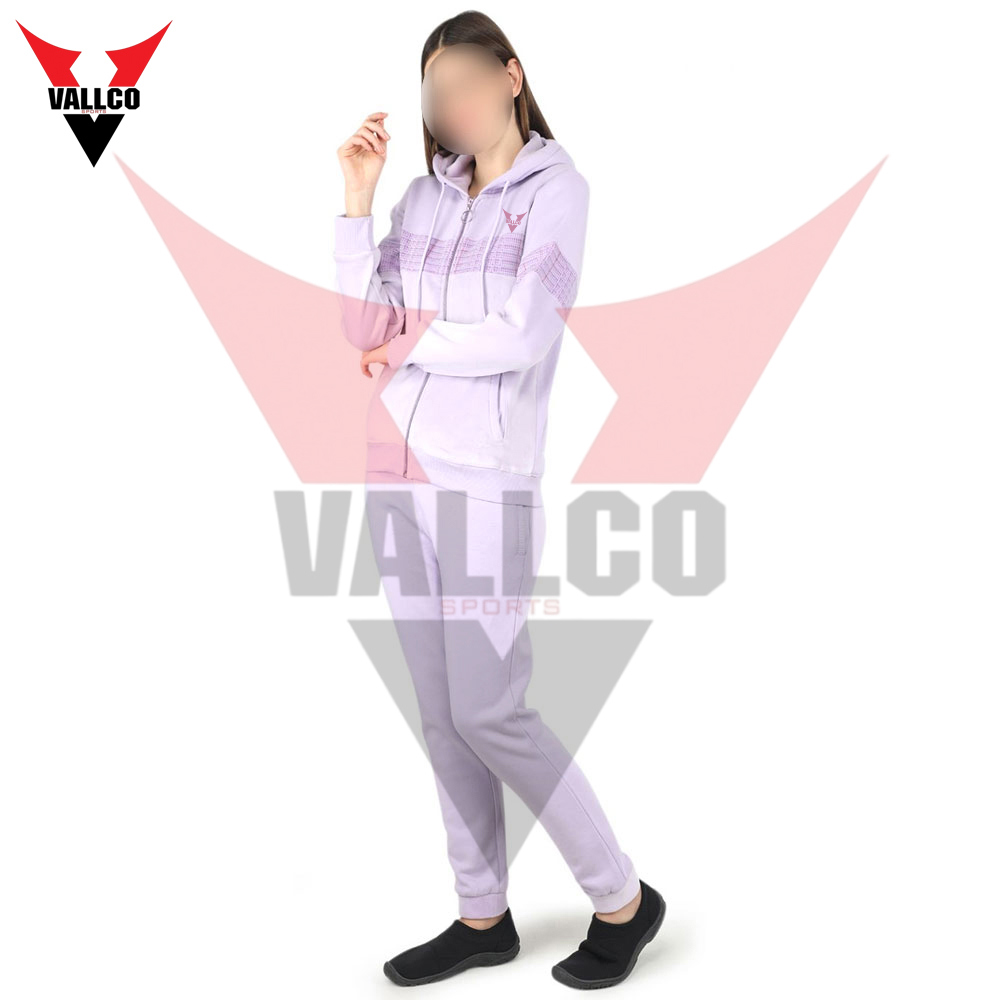 With Hood Zipper Two Piece Tracksuit Set In Different Color Best Material Women Tracksuits Sets - view 10