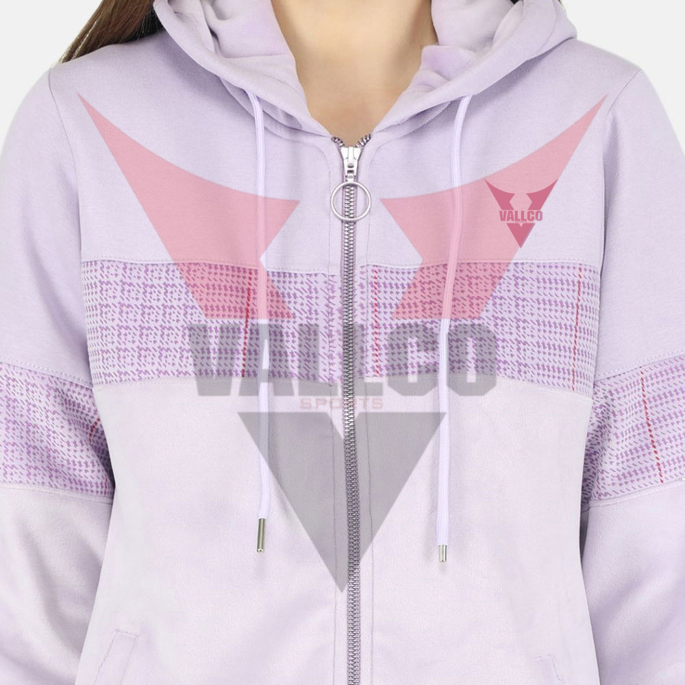 With Hood Zipper Two Piece Tracksuit Set In Different Color Best Material Women Tracksuits Sets - view 15