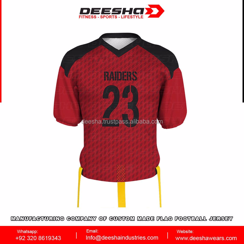 Custom Men's Flag Football Jersey Raiders