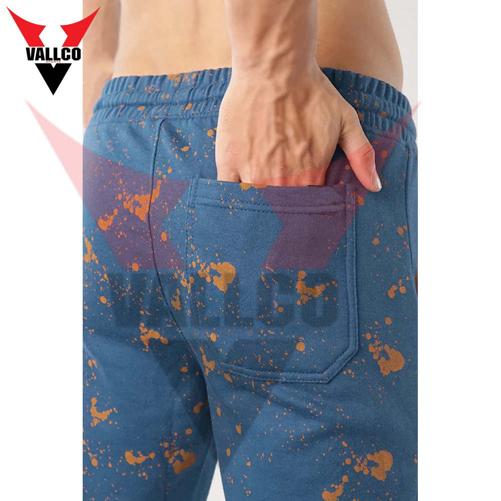 Orange Blue Contrast Color Highest Quality Breathable With Best Price Men Fleece Joggers - view 12