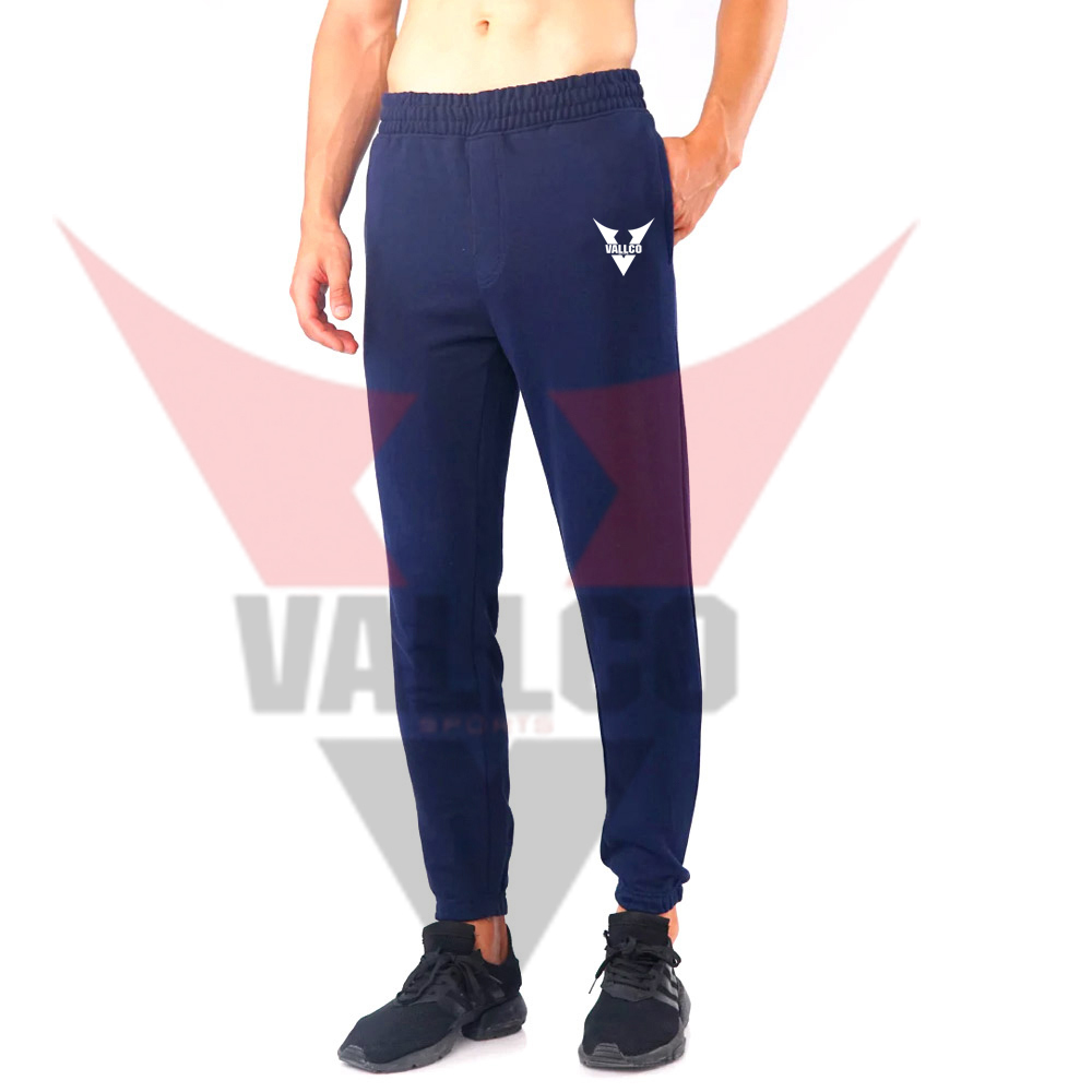 Blue Color Wholesale Rate Newest Customized Made Adult Wear Fleece Joggers