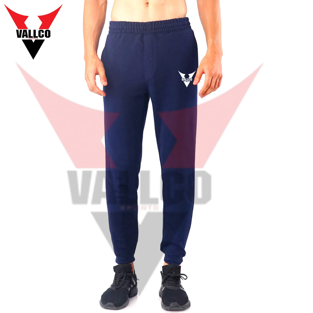 Blue Color Wholesale Rate Newest Customized Made Adult Wear Fleece Joggers - view 3