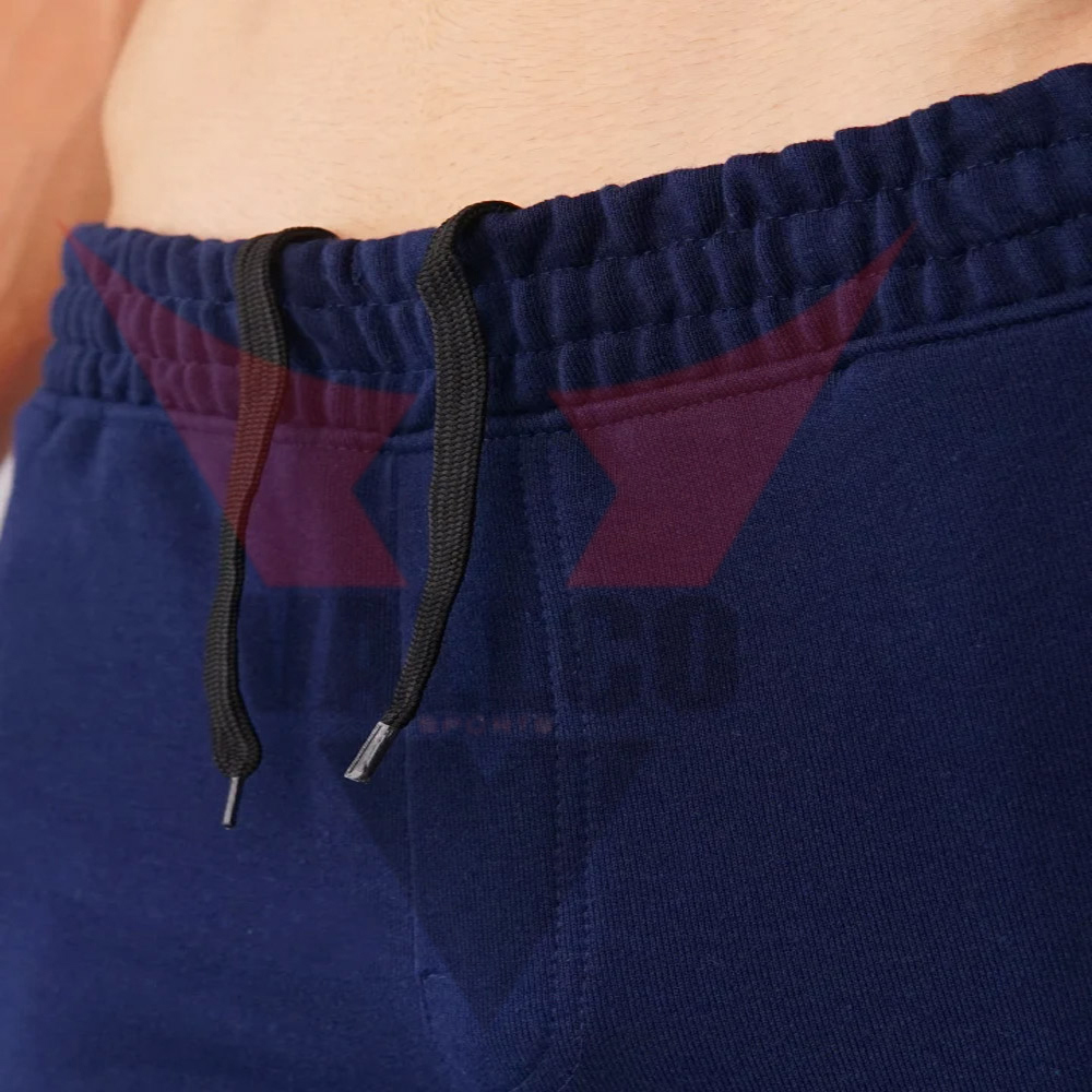 Blue Color Wholesale Rate Newest Customized Made Adult Wear Fleece Joggers - view 6
