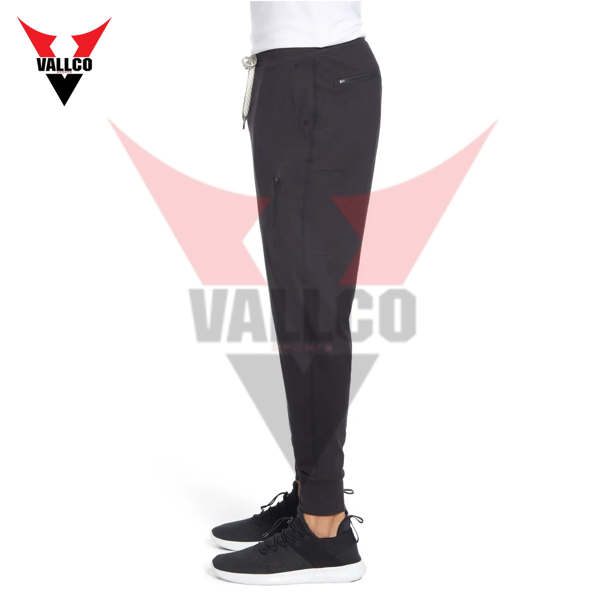 Solid Color Customized Made Best Supplier With Own Logo Men Fleece Joggers - view 10
