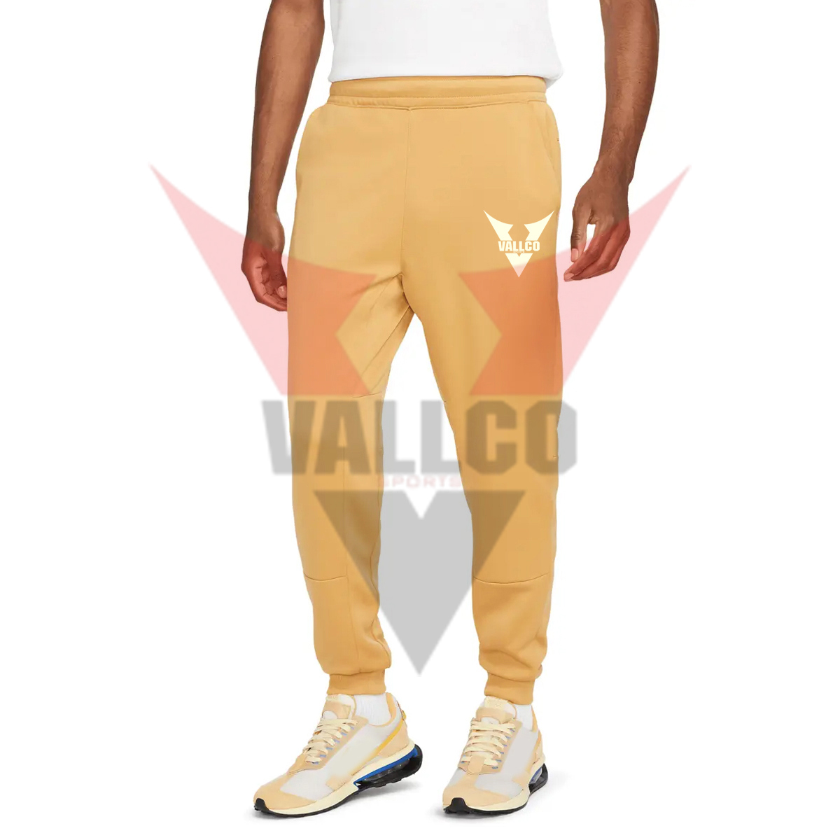 Yellow Color New Arrival Best Seller In Different Size Make Own Fleece Joggers
