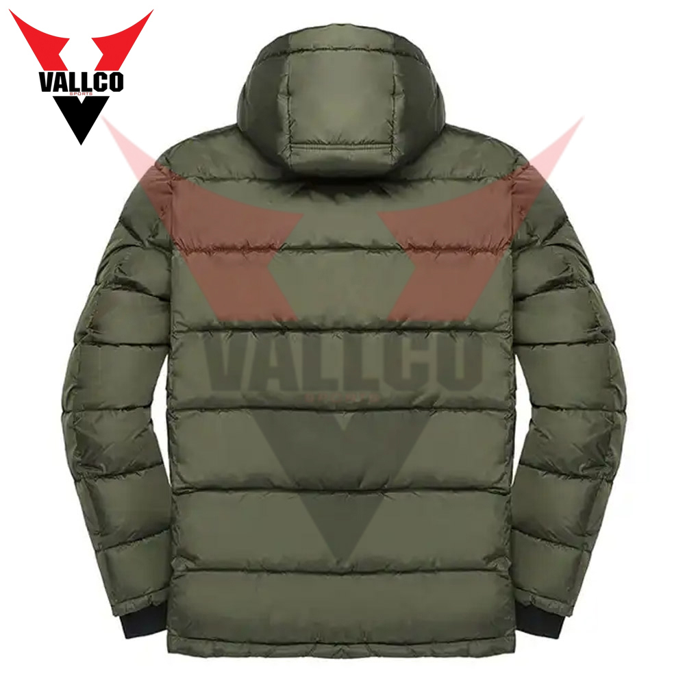 Long Sleeve Full-Zip Water-Resistant Hooded Puffer Jacket Wholesale Rate Puffer Jacket - view 3