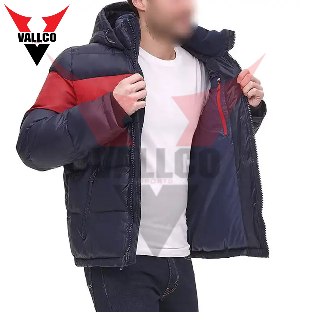 Comfortable Men Puffer Jackets New Zip Up Quilted Lined Bubble Coat Padded Puffer Winter Warm Jacket - view 5