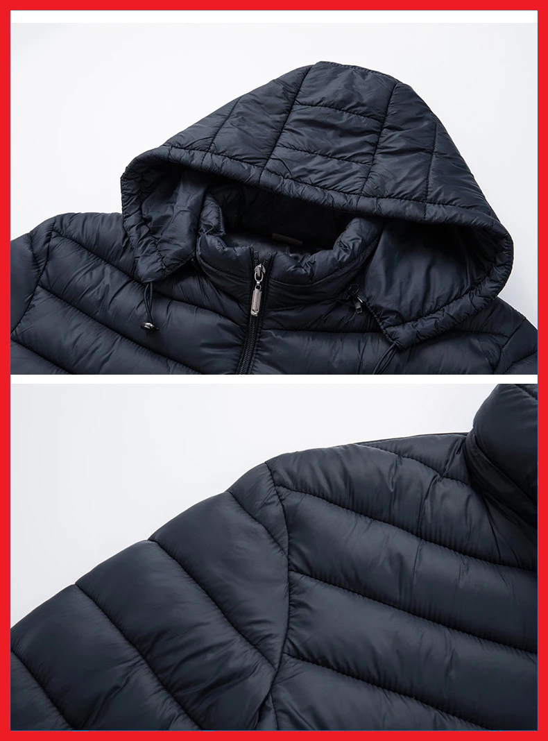 2024 Solid Color Full Zip Up Hand Made Customize Product New Arrival Puffer Jackets For Winter Wear - view 9