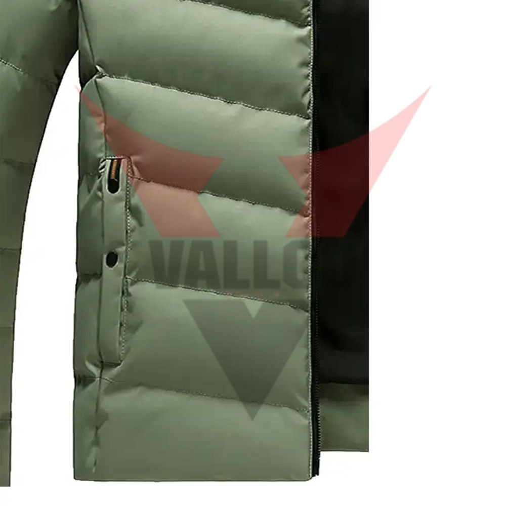 2024 Solid Color Full Zip Up Hand Made Customize Product New Arrival Puffer Jackets For Winter Wear - view 16