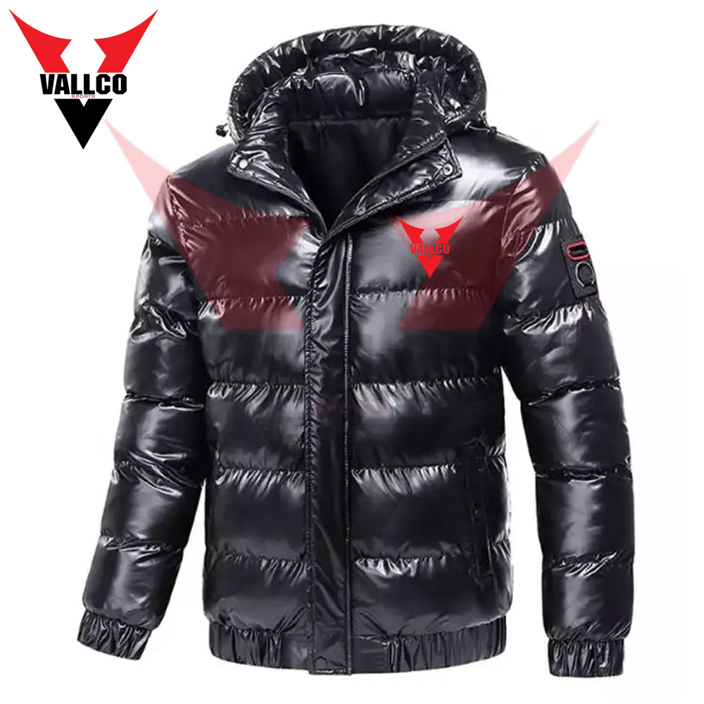Black Color Factory Rate Full Zipper Comfortable Make Own OEM Service Latest Style Puffer Jackets - view 3