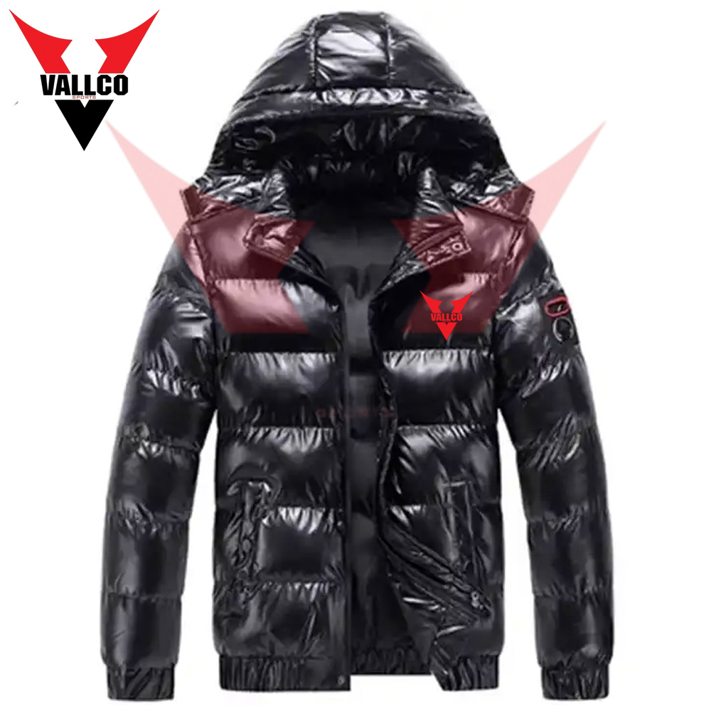 Black Color Factory Rate Full Zipper Comfortable Make Own OEM Service Latest Style Puffer Jackets - view 6