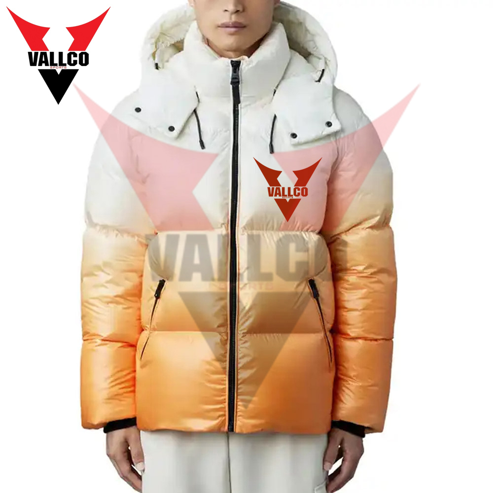 New Arrival Plus Size Winter Shiny Cotton Padded Jacket Outdoor Quilted Hooded Puffer Jacket for Men - view 5