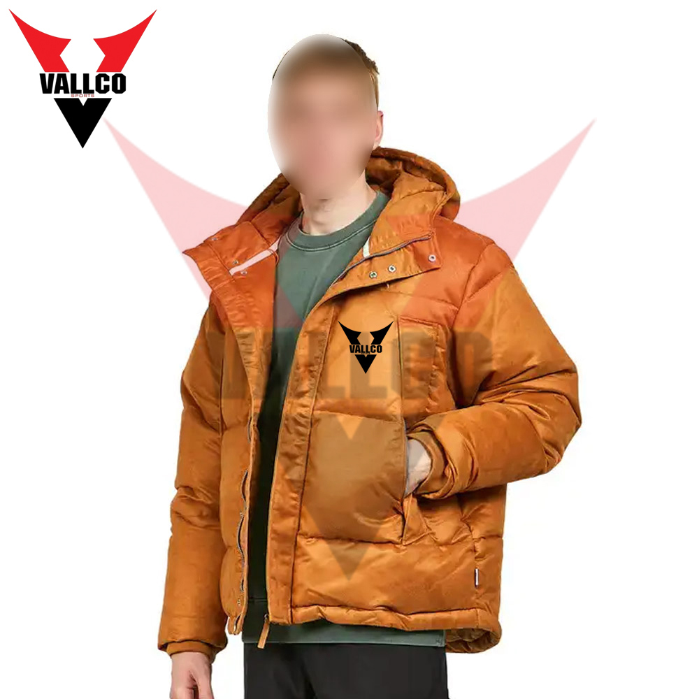 Plus Size Winter Breathable Bubble Jacket Wholesale Rate Full Zipper Long Sleeve Men Puffer Jackets - view 3