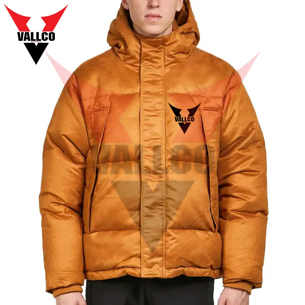 Plus Size Winter Breathable Bubble Jacket Wholesale Rate Full Zipper Long Sleeve Men Puffer Jackets - view 5