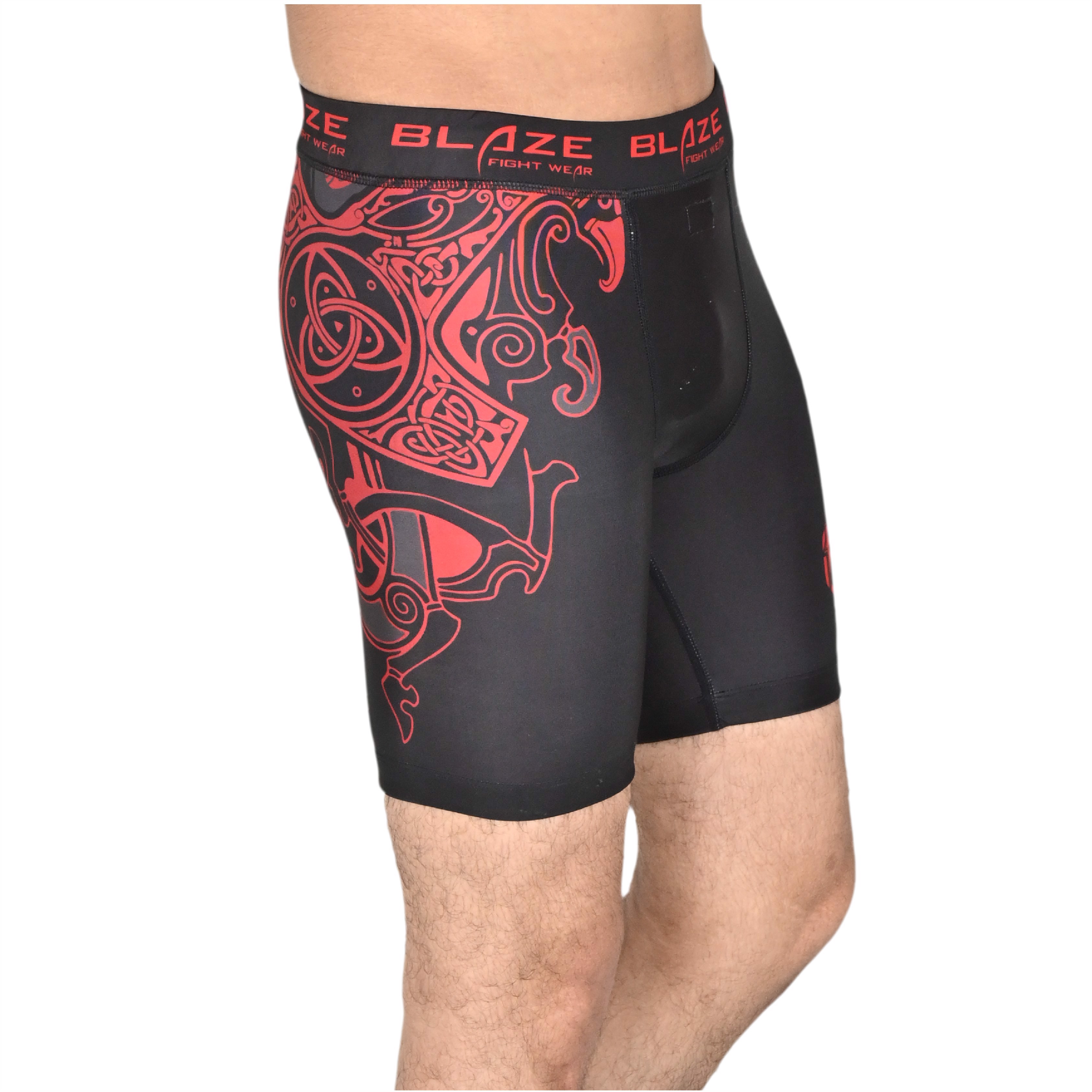 custom sublimation compression short running bjj workout short training and athlete compressinshort - view 2